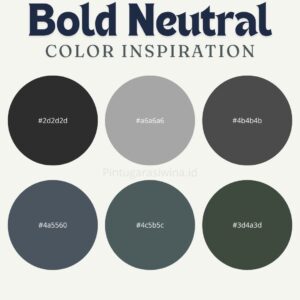 Contoh warna bold neutral beserta code